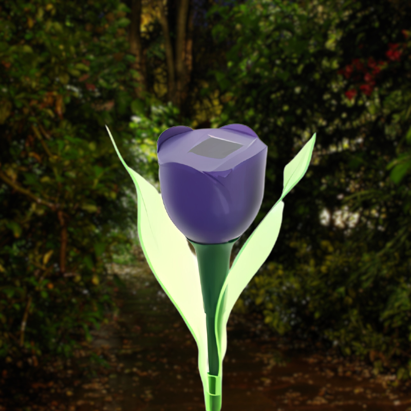 BlütenblattGlanz – Solar Tulpenlamp voor de Tuin | Elegante Zonne-energie Buitenverlichting