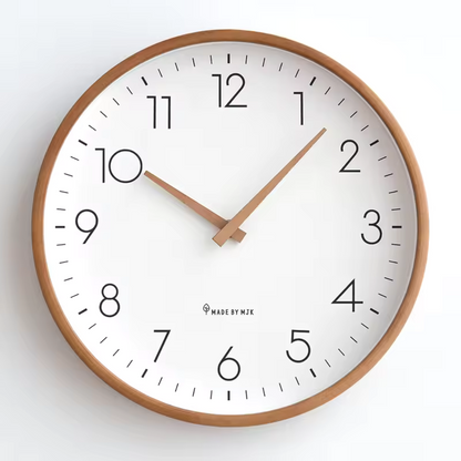 Modern Solid Wood Wall Clock Nordic Design