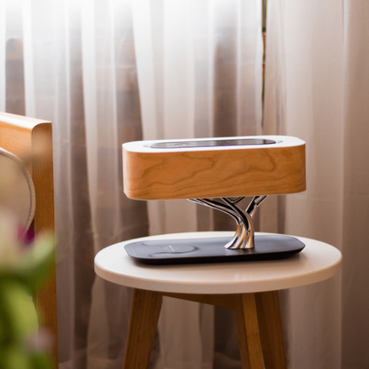 BaumLicht | Draadloze LED tafellamp met geïntegreerde Bluetooth luidspreker