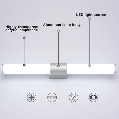 TubeGlows | Cilindrische LED-spiegellamp