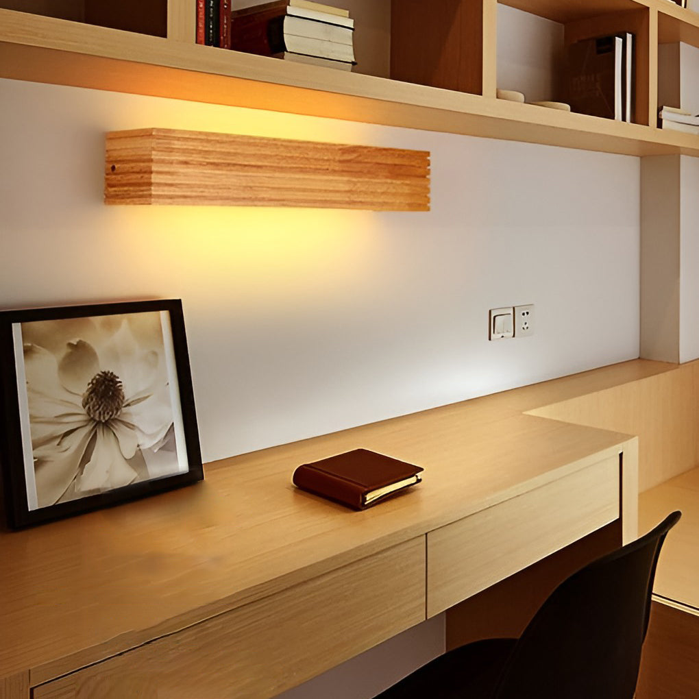 WoodGlow Waterdichte Scandinavische LED wandlamp