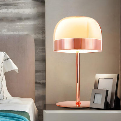 Glass magic | Elegante tafellamp met tweelaags nachtlampje voor stijlvolle kamers