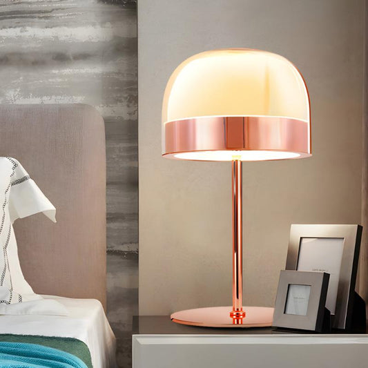Glass magic | Elegante tafellamp met tweelaags nachtlampje voor stijlvolle kamers