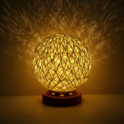LED rotan bal bureaulamp nachtlamp licht