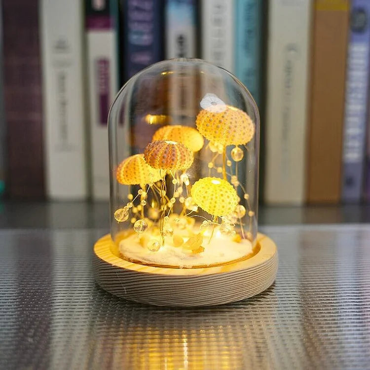 DIY zee-egel nachtlampje