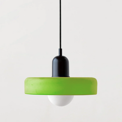 StiloGlas | Kleurrijke Hanglamp in Bauhaus-stijl – Glas-in-lood Design & Modern Vakmanschap