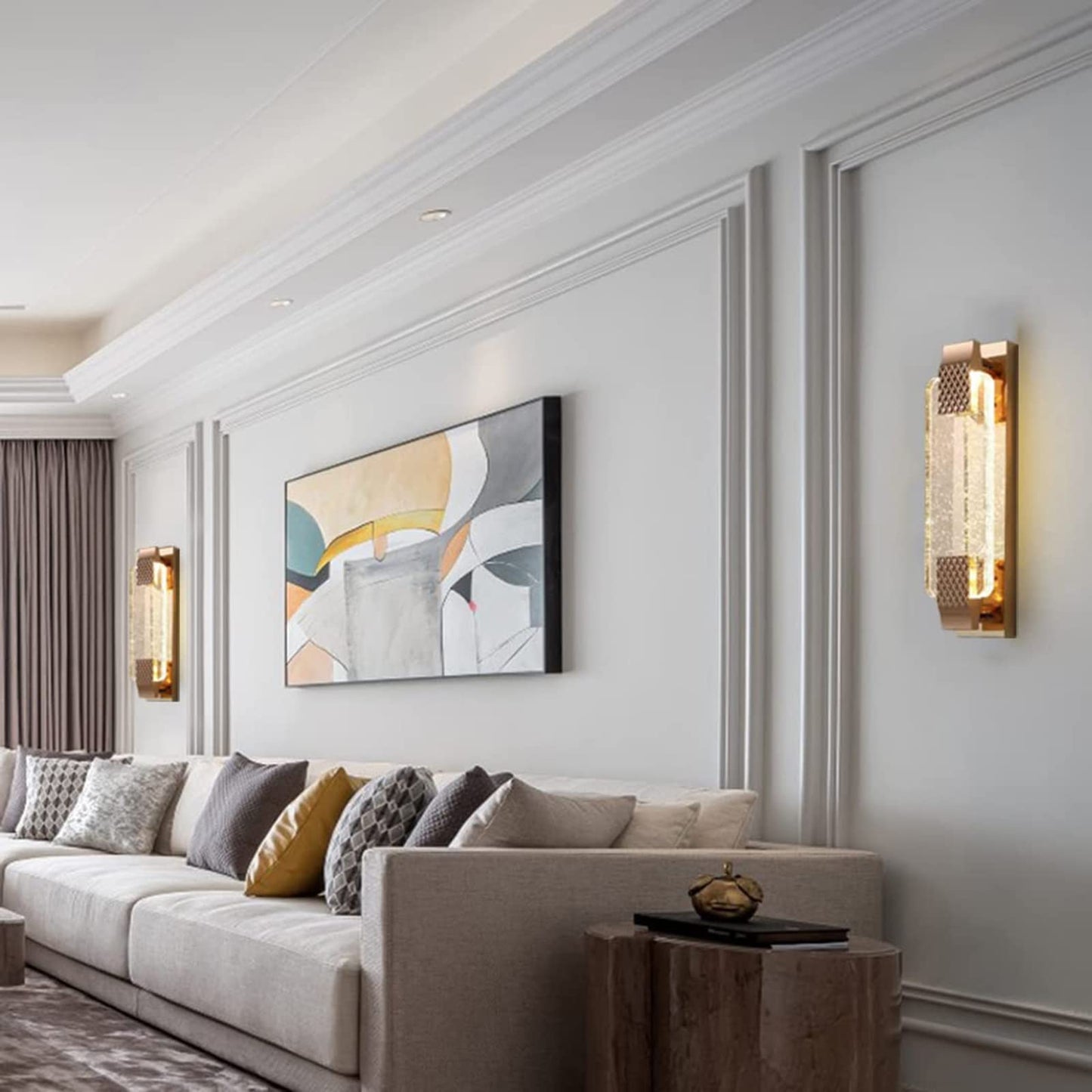 LuxeLine | Dimbare kristallen wandlamp