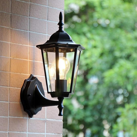 Retro Glazen Buiten Tuin Wandlamp