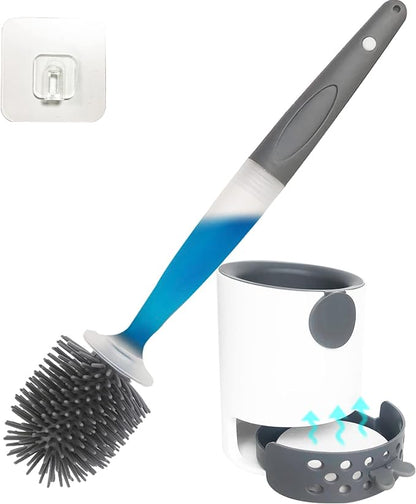 Praktische en veelzijdige toiletborstel met dispenser