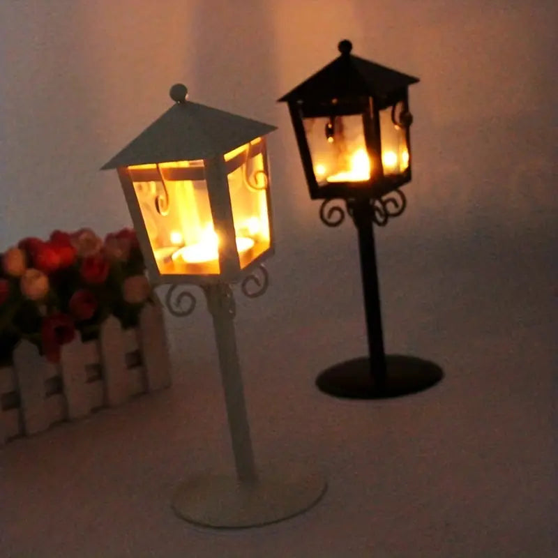 VintageCharm | Elegante metalen kaarsenhouder voor nostalgische accenten
