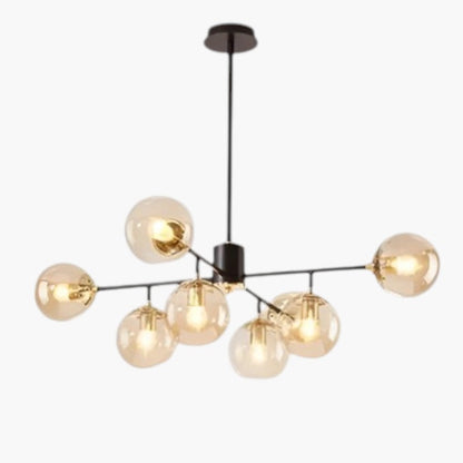 Glazen kroonluchter in Scandinavische stijl
