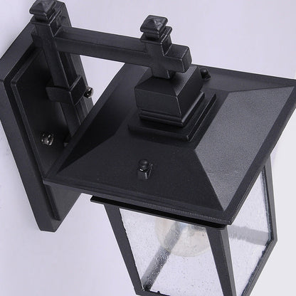 VARENO Wandlamp Buiten – Zwart Design met Verstelbare Kap – Aluminium & Glas – E27 Fitting
