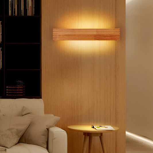 WoodGlow Waterdichte Scandinavische LED wandlamp