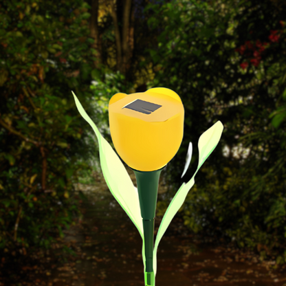 BlütenblattGlanz – Solar Tulpenlamp voor de Tuin | Elegante Zonne-energie Buitenverlichting