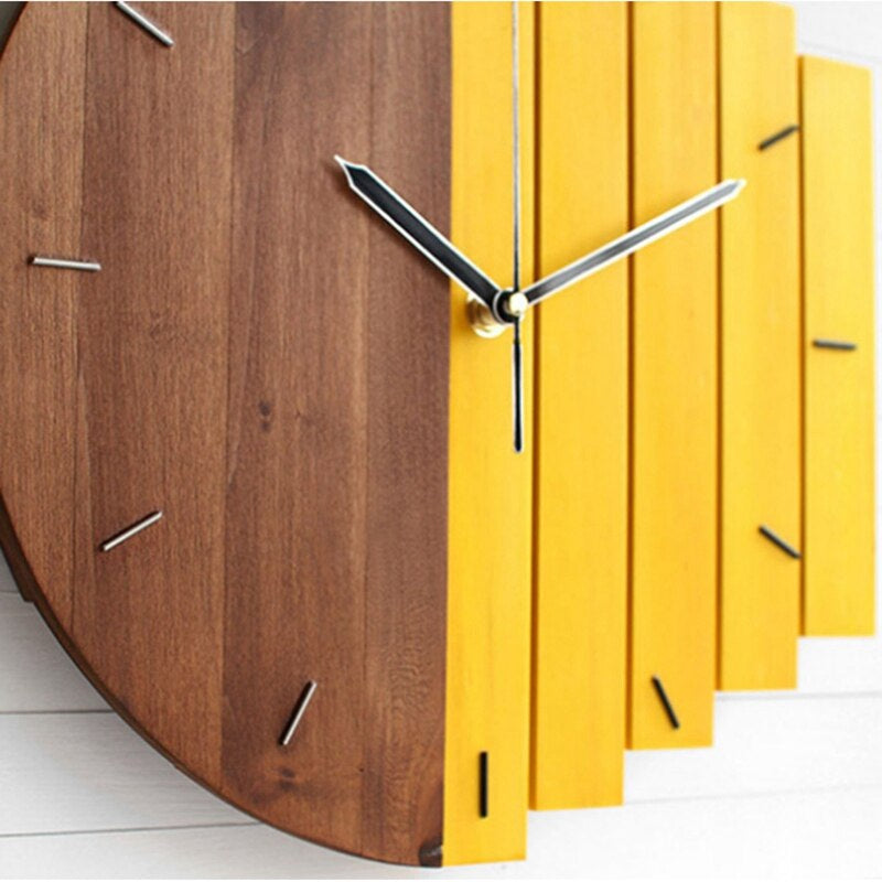 Noxium | Natuurlijk hout design Wandklok