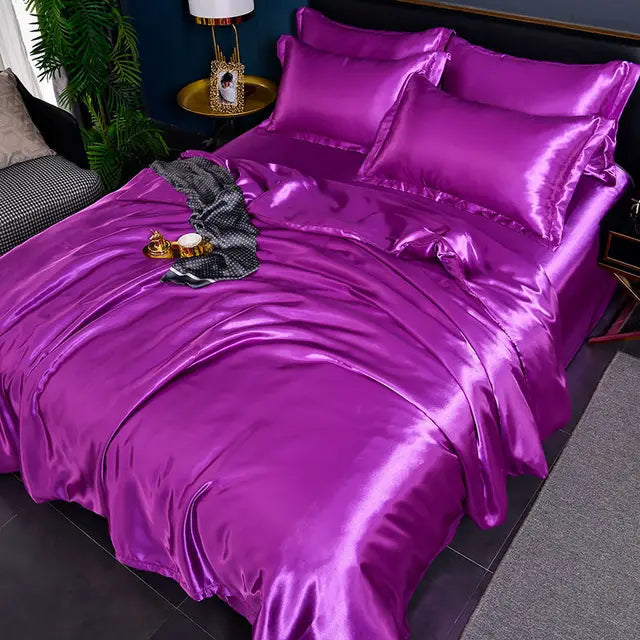 SilkSerenity | Luxe Effen Dekbedovertrek
