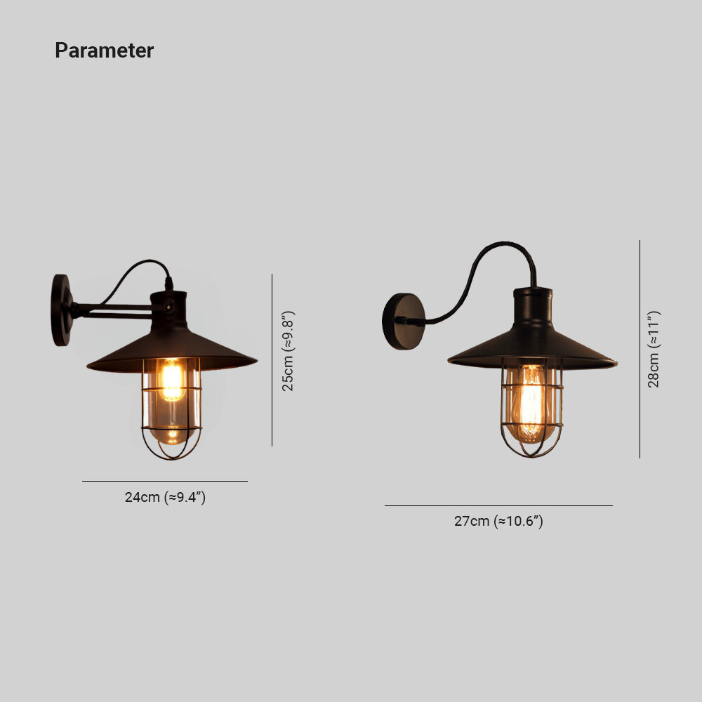 BarnBright | Klassieke raster wandlamp