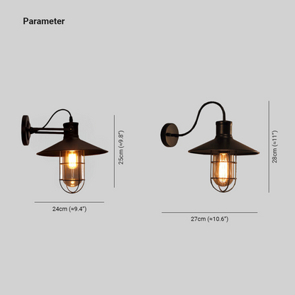 BarnBright | Klassieke raster wandlamp