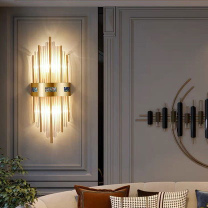 GleamTower | Luxe gouden wandlamp