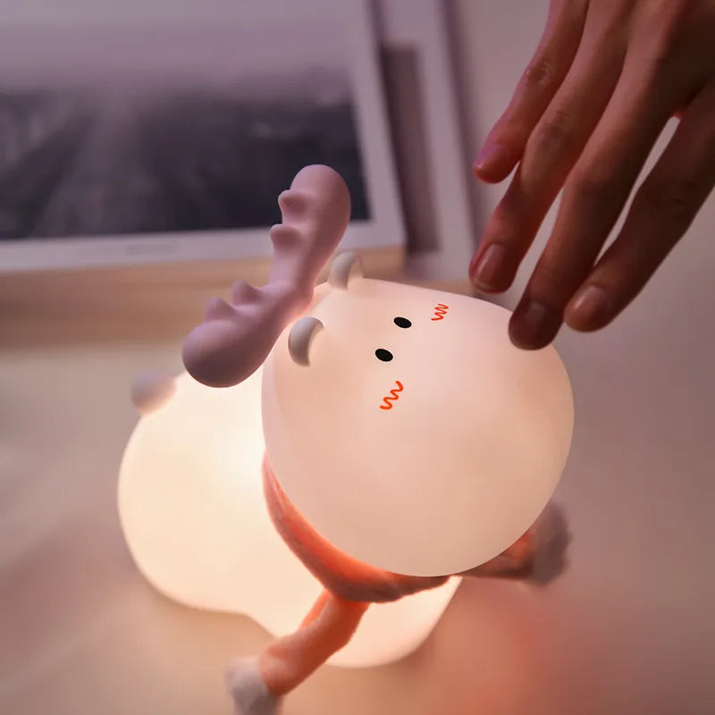 Soft Moose Silicone  Night Lamp