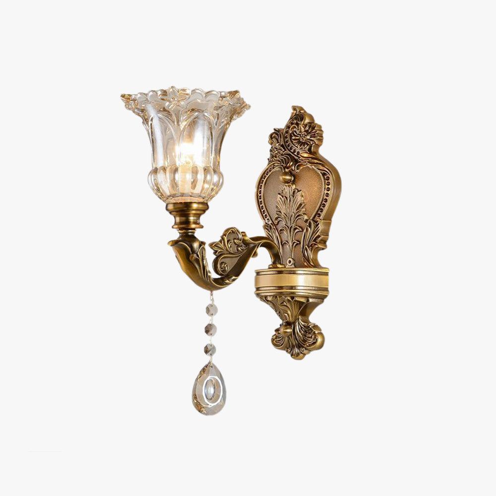 LumiHeritage | Elegante vintage gouden wandlamp