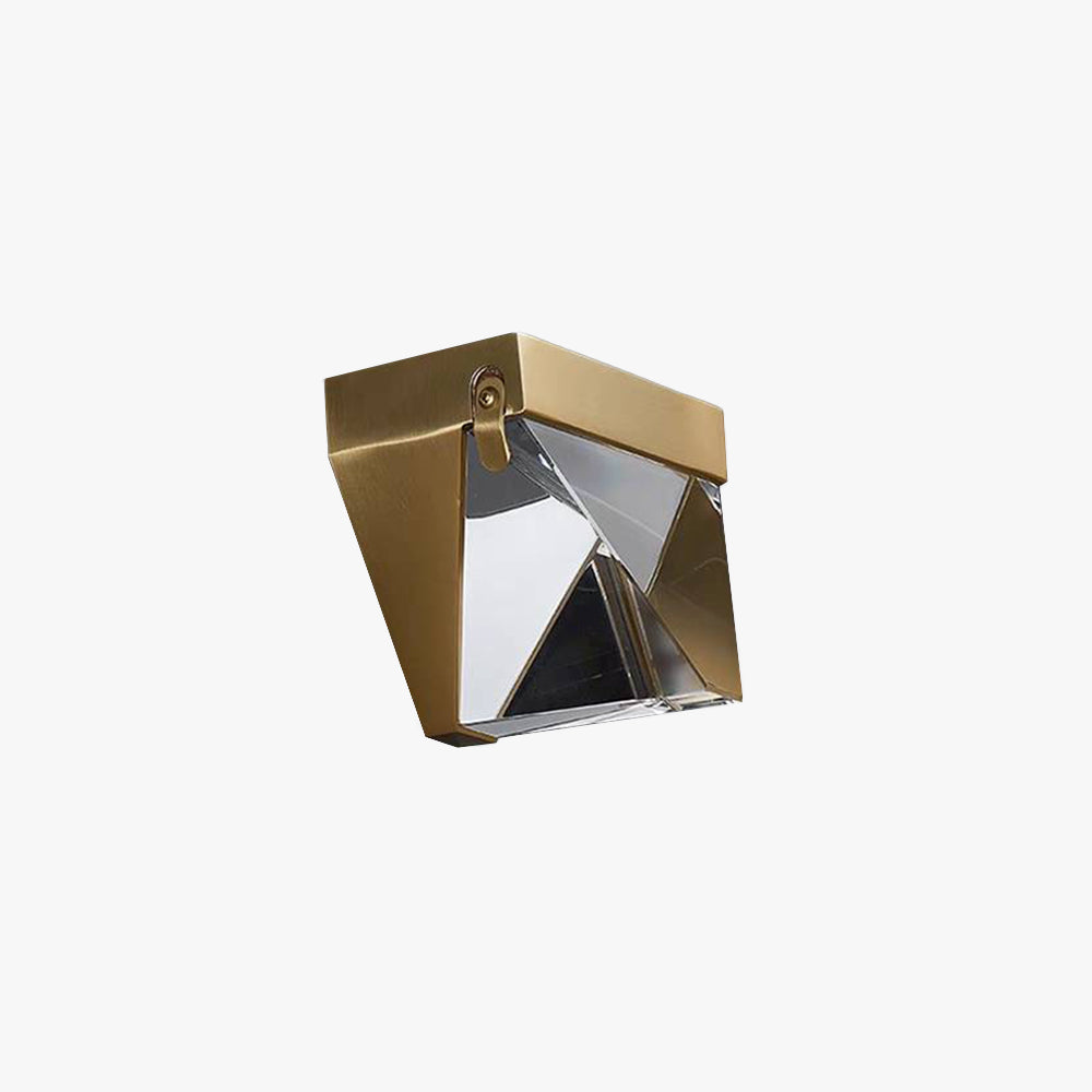 PrismaGlow | Gouden diamanten wandlamp