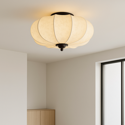 Middeleeuwse zijden plafondlamp