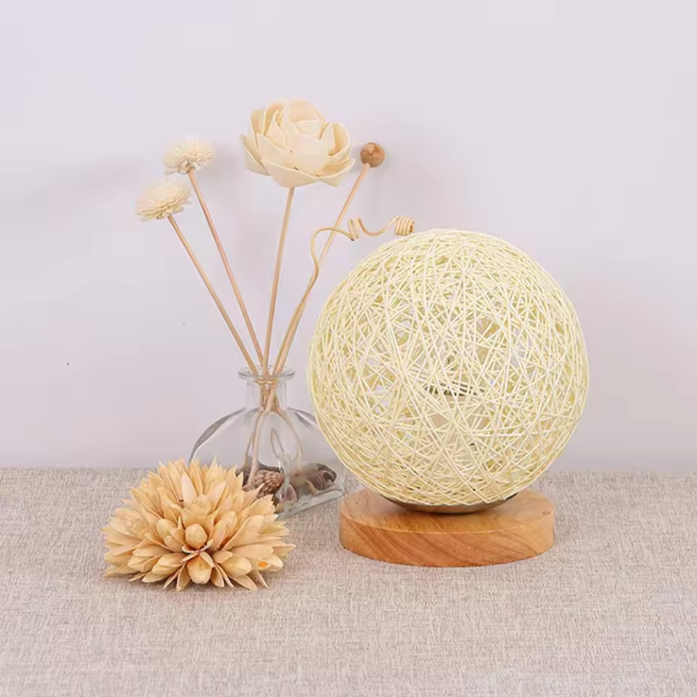 LED rotan bal bureaulamp nachtlamp licht