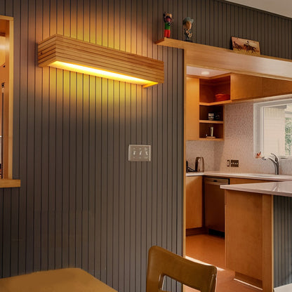 WoodGlow Waterdichte Scandinavische LED wandlamp
