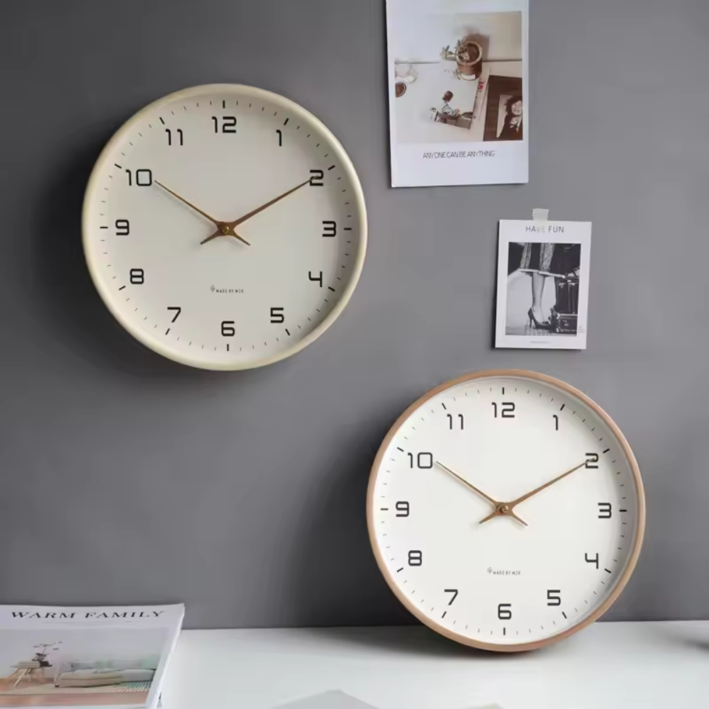 Niet tikkende Stille Wandklok Modern Decor voor Thuis & Kantoor