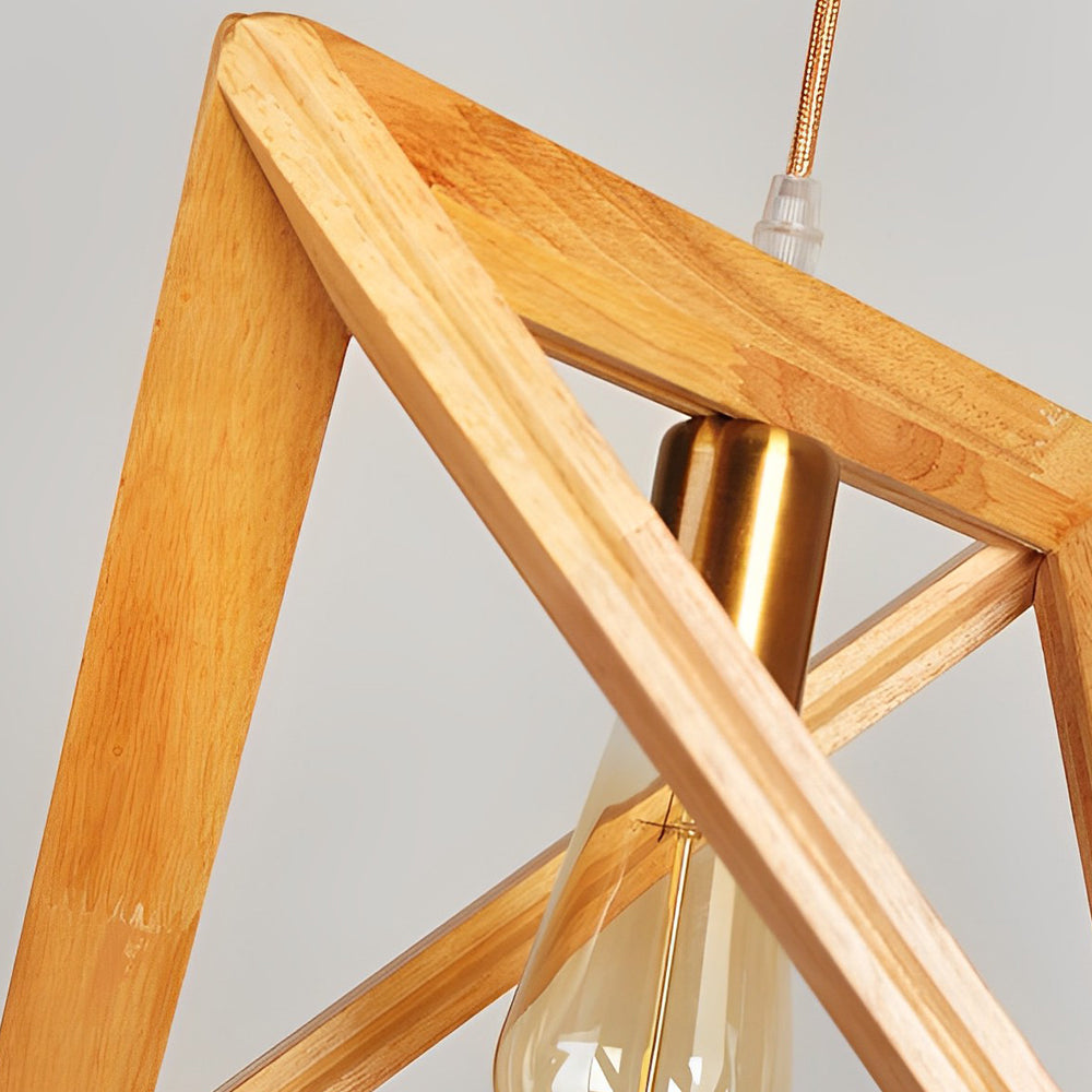 NovaFrame | Scandinavische Hanglamp met Houten Frame