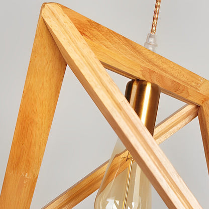 NovaFrame | Scandinavische Hanglamp met Houten Frame