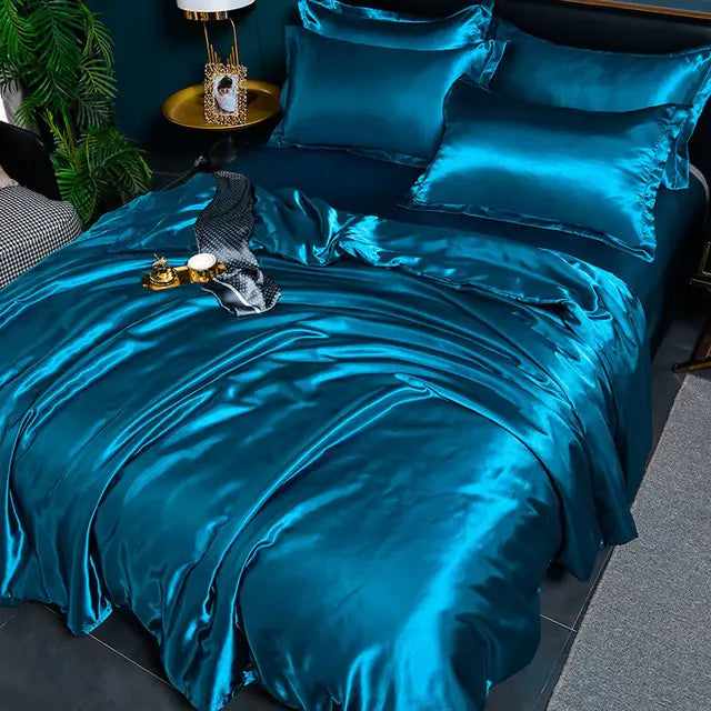 SilkSerenity | Luxe Effen Dekbedovertrek