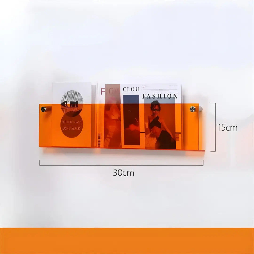 Deryl - Neon Transparent Tijdschriftenrek