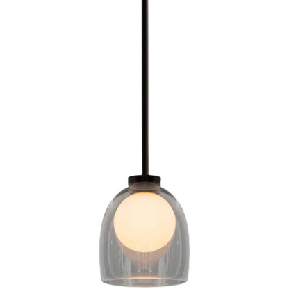 Moderne kroonluchter glazen bol hanglamp
