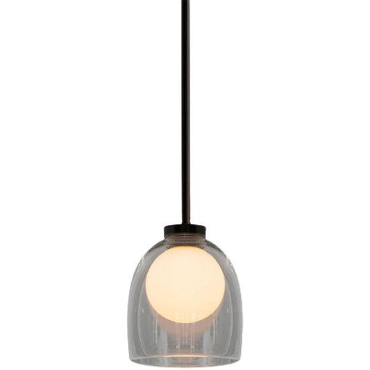 Moderne kroonluchter glazen bol hanglamp