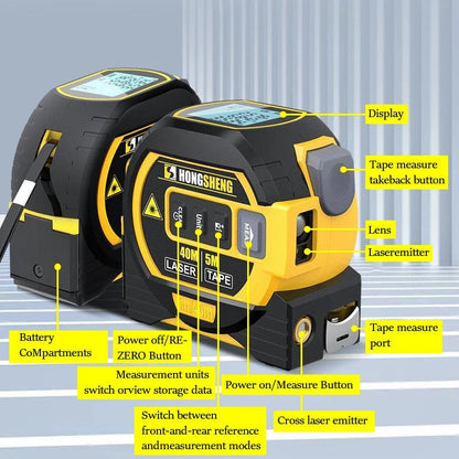 MeasurePro | nauwkeurig 3-in-1 infrarood laser meetlint