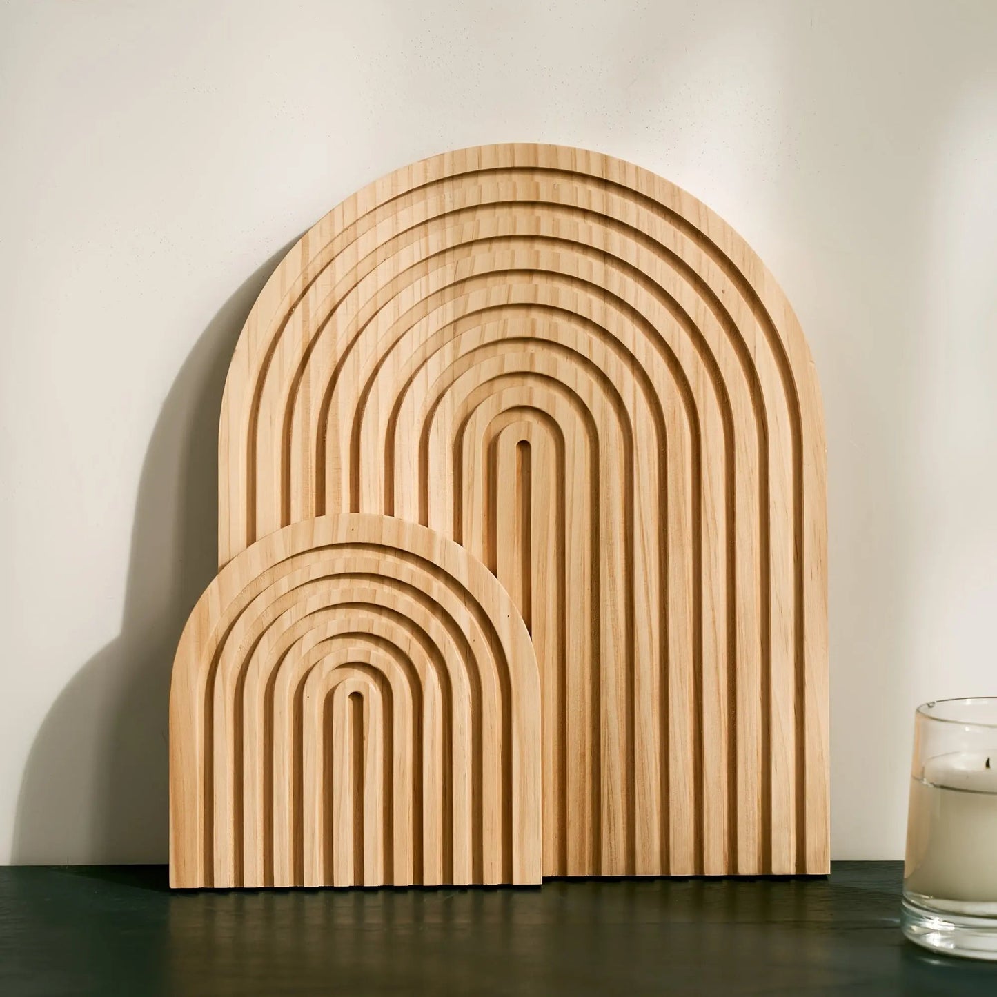 Skogen - Boho Houten Bogen Wanddecoratie