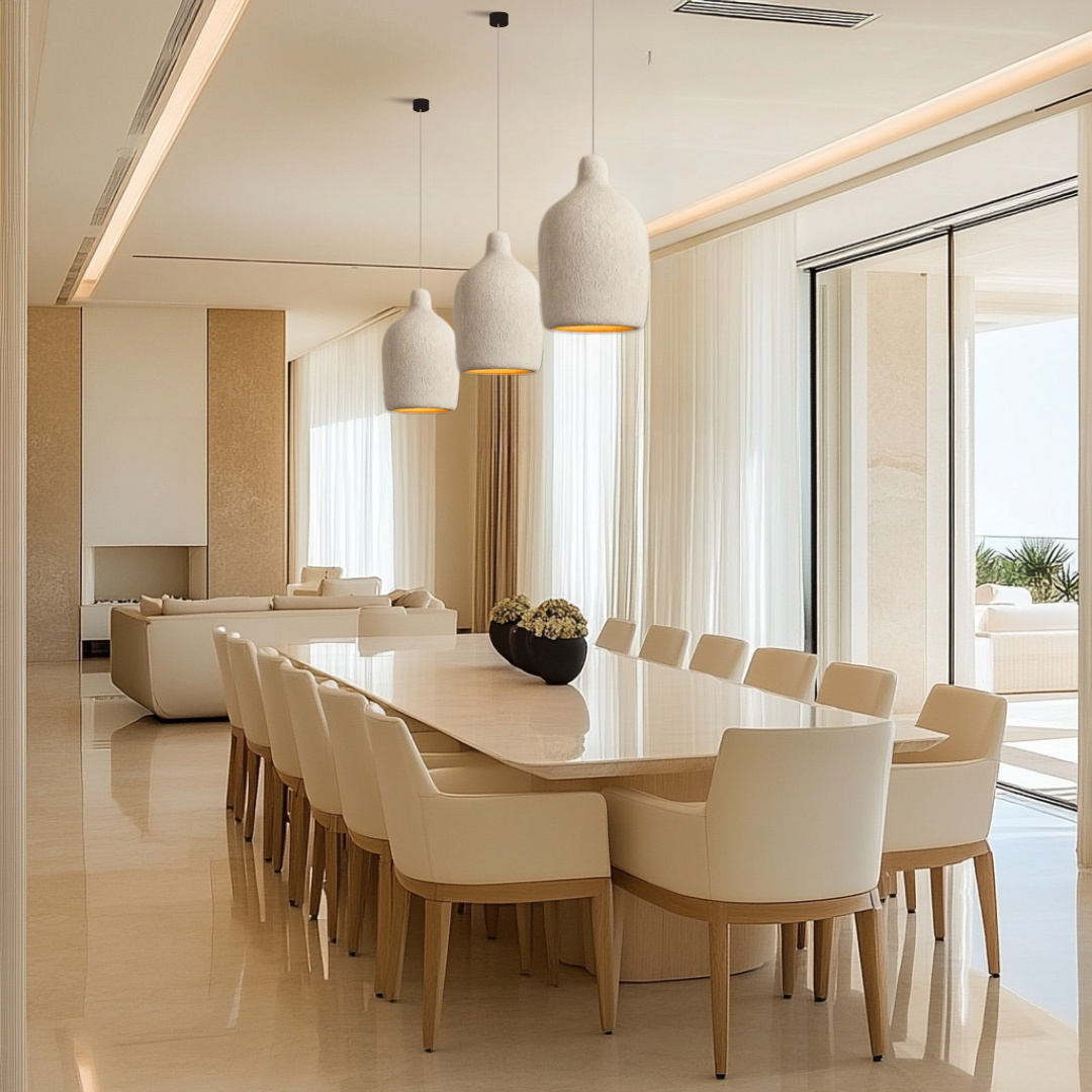 TERRALUNA Hanglamp – Minimalistisch Design van Cement met Warme LED Verlichting