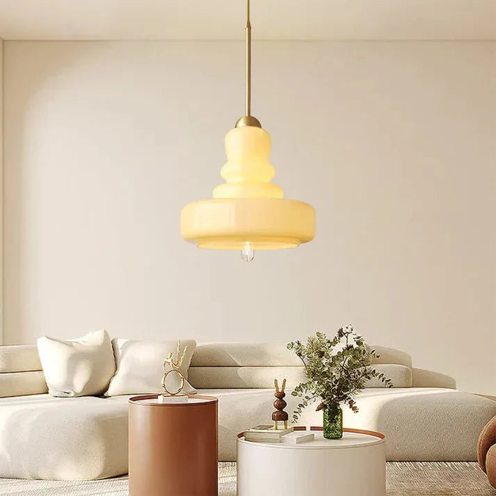 FormaLume | Elegant Gevormde Bauhaus Glazen Plafondlamp