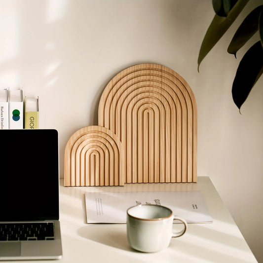 Skogen - Boho Houten Bogen Wanddecoratie