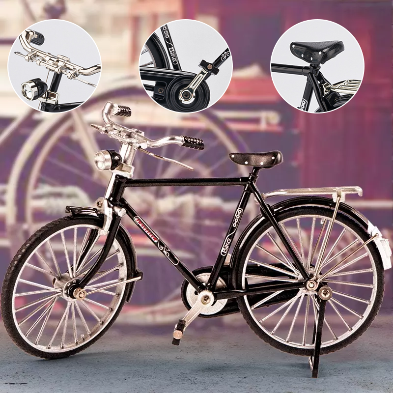 VintageCycle | Elegant retro fietsmodel Ornament