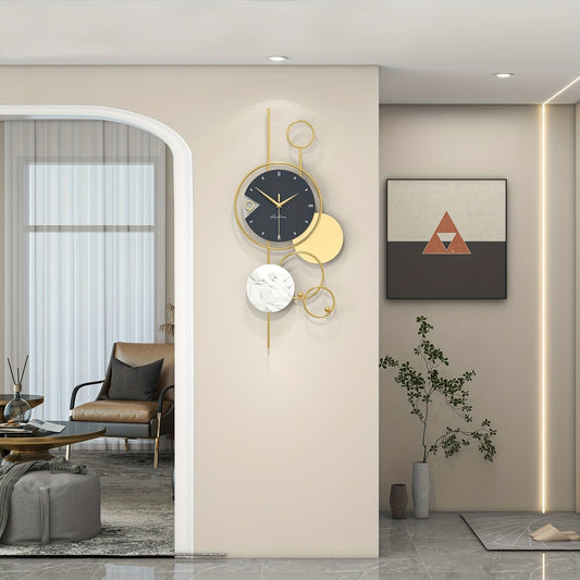 Ornari | Moderne Gouden Metalen Wandklok