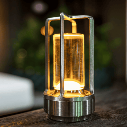 CRYSTALUX - Luxe stalen kristallen tafellamp