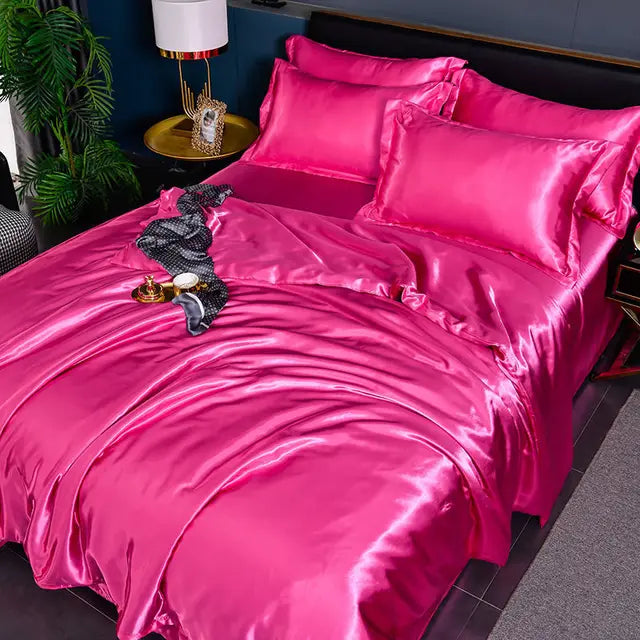 SilkSerenity | Luxe Effen Dekbedovertrek