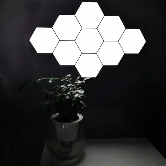 GlowFlow | Creatieve & Luxe Zeshoekige LED Wandlamp
