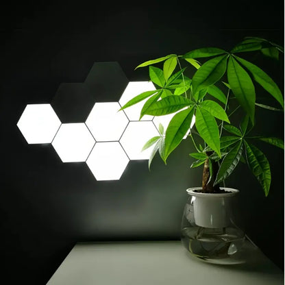 GlowFlow | Creatieve & Luxe Zeshoekige LED Wandlamp