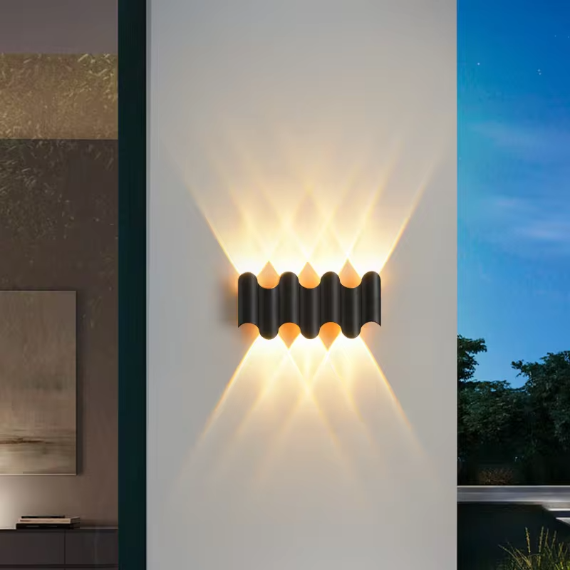 RidgeGlow | Golfvormige wandlamp