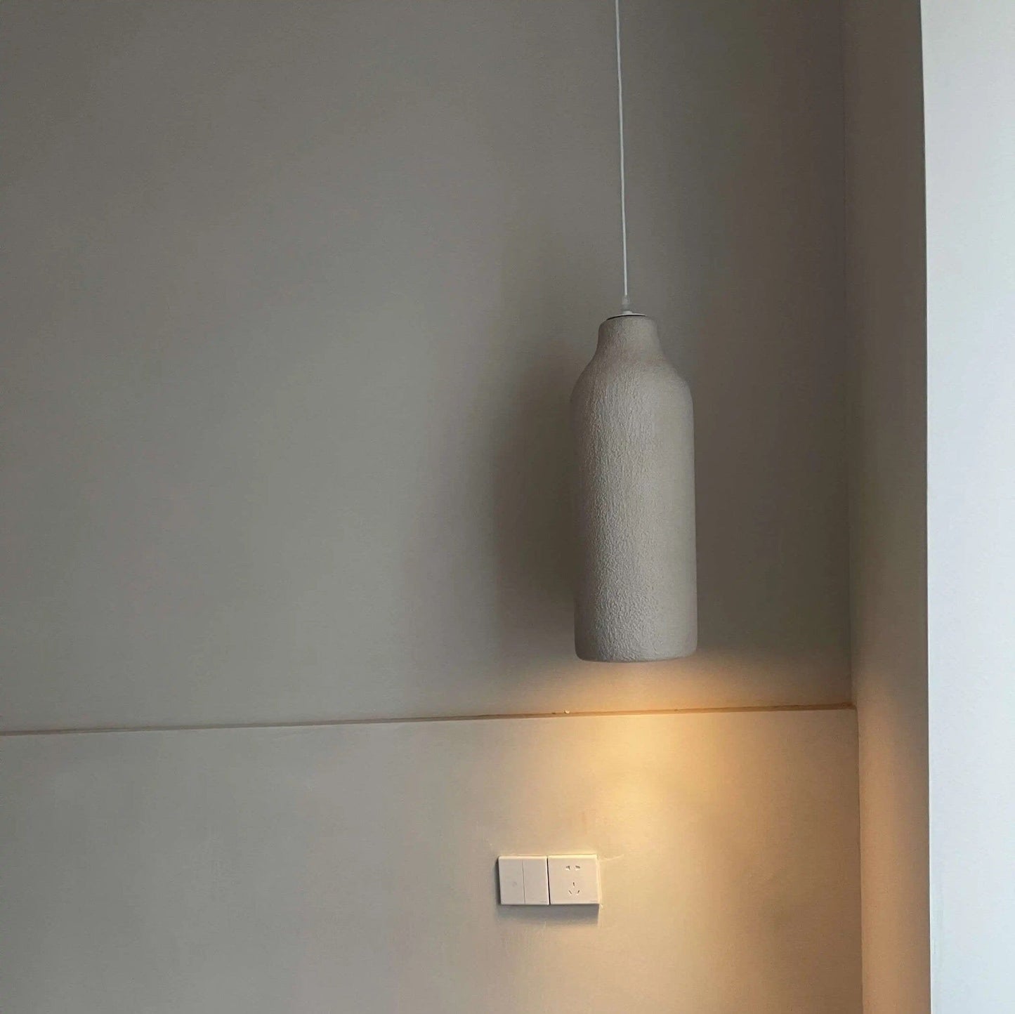 TERRALUNA Hanglamp – Minimalistisch Design van Cement met Warme LED Verlichting