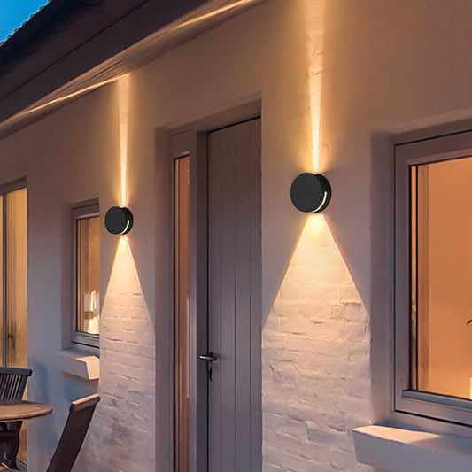 Moderne Ronde Glas IP65 Waterdichte Buiten Wandlamp